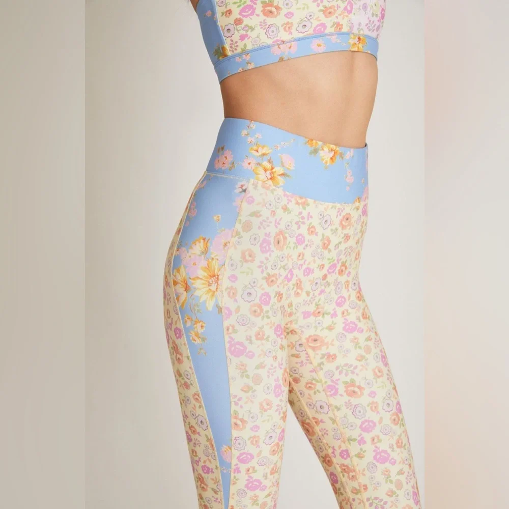 LoveShackFancy Floral and Blue Leggings - Picture 8 of 16